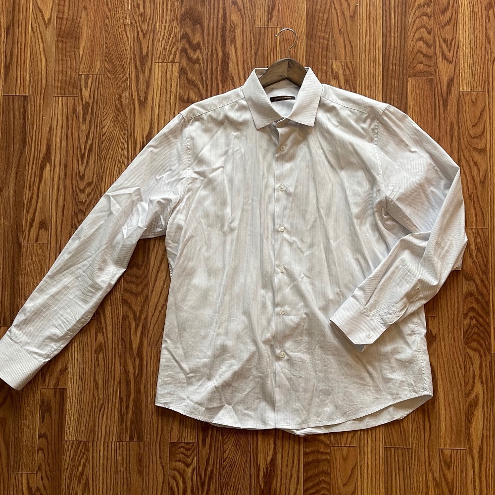 Adolfo Dominguez Fine Striped Dress Shirt